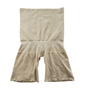 Assets by Spanx -1965 High Waist Thigh Slimmer Shapewear Shorts Nude‎ Beige XL